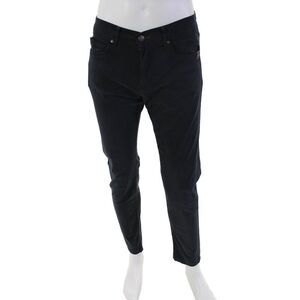 SAND Mens Slim Fit Super Stretch Slim Leg Pants Black Cotton Size 31/34